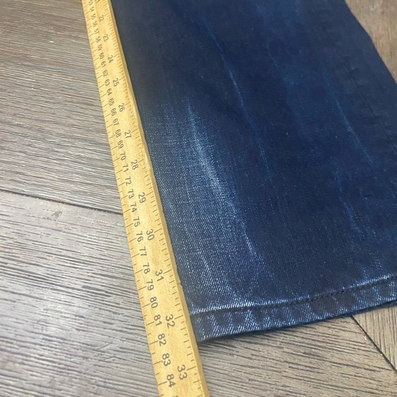 Calvin Klein men, Slim straight distress blue jeans size 34X 32 NWOT Button Fly - Picture 5 of 8